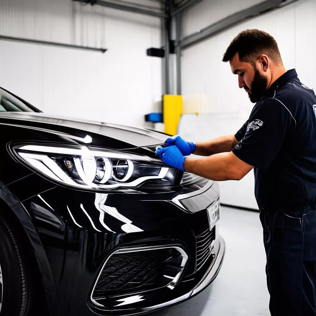 Dán Film Chống Xước Đèn Xe Ô Tô