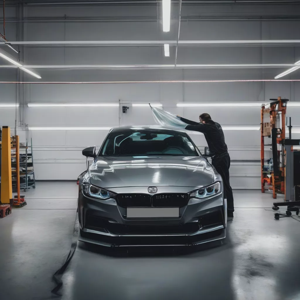 Pemasangan kaca film mobil