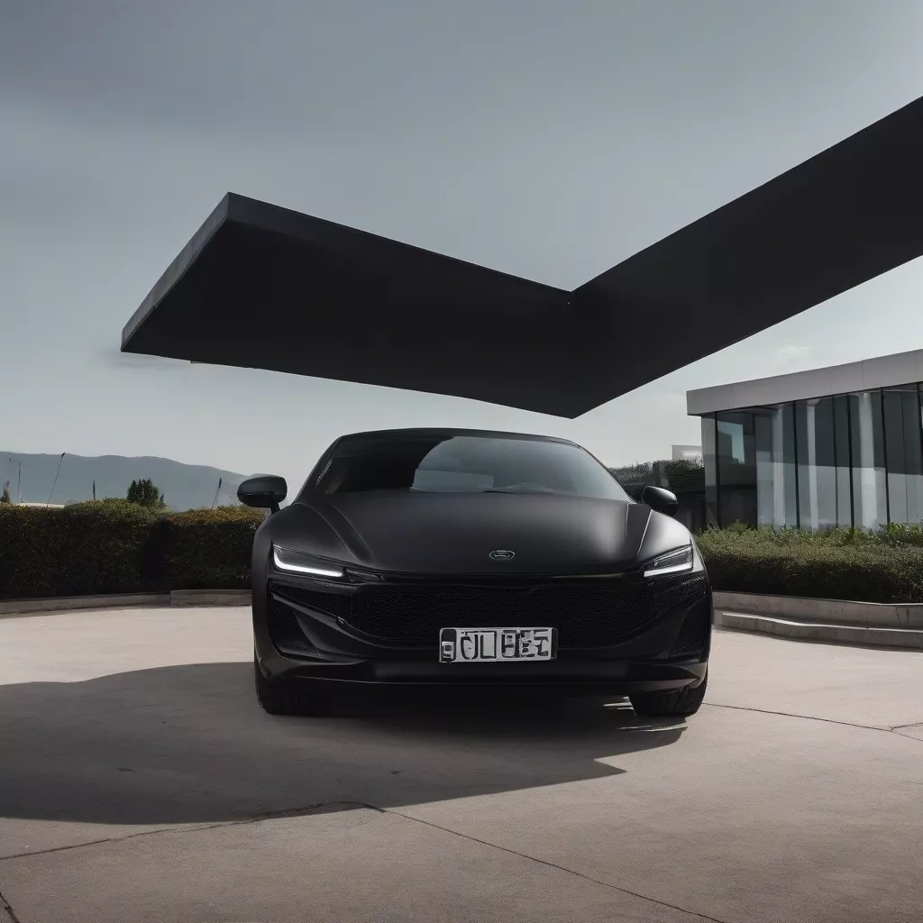 Dán nóc ô tô màu đen