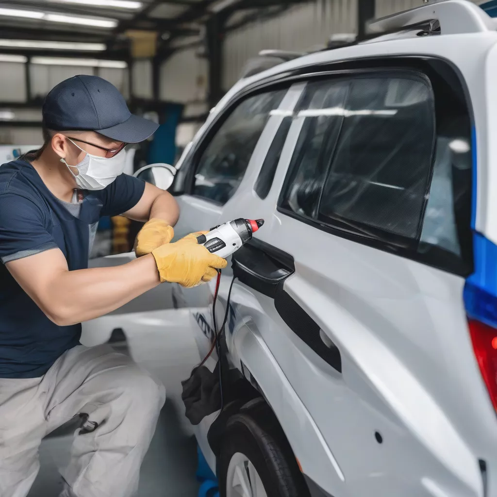 Dán tem xe County 29 chỗ