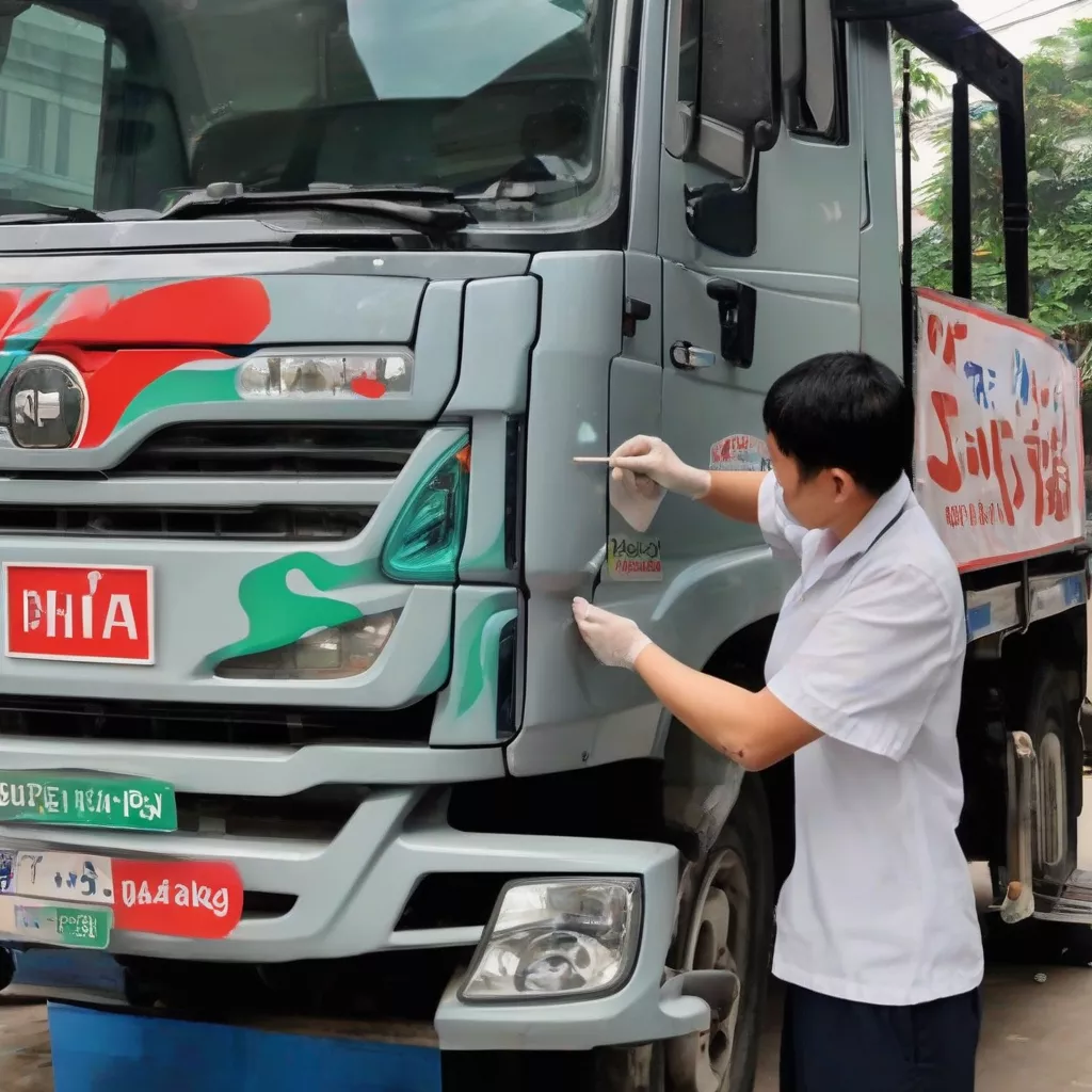 Truck wrapping in Hanoi