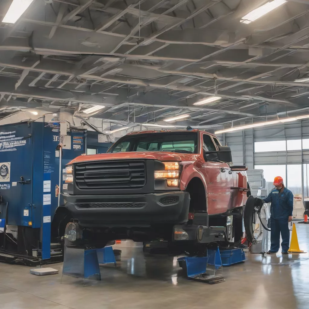 Revisione di un camion
