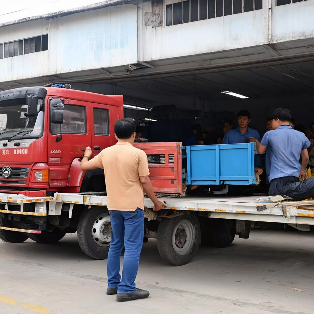 Truck inspection in Hanoi