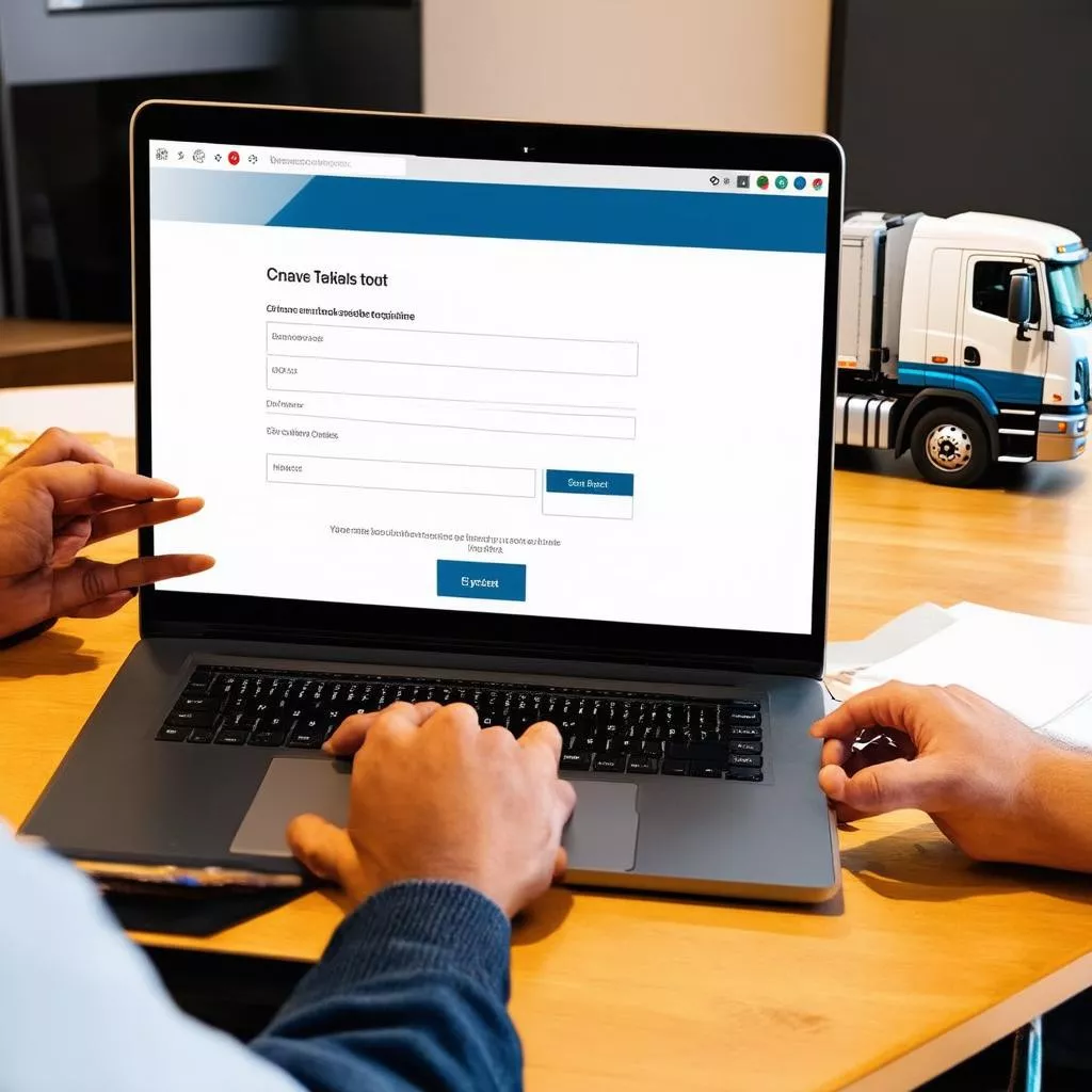 Online truck registration in Vietnam