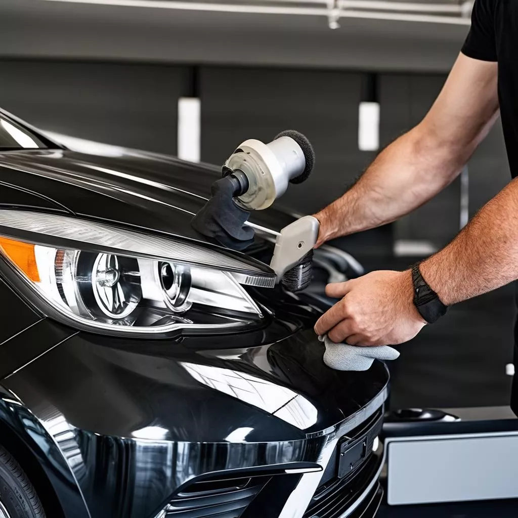 Đánh Bóng Đèn Pha Ô Tô: Lấy Lại Ánh Sáng Cho "Mắt Thần"