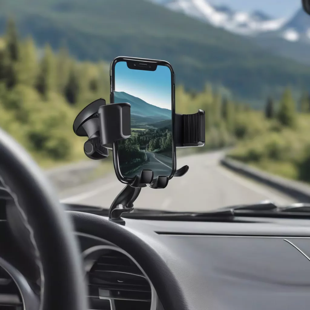 Suporte para telemóvel com ventosa para para-brisas