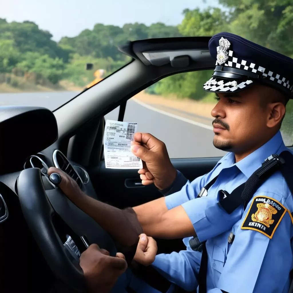 Polisi lalu lintas menindak pelanggaran salah jalur