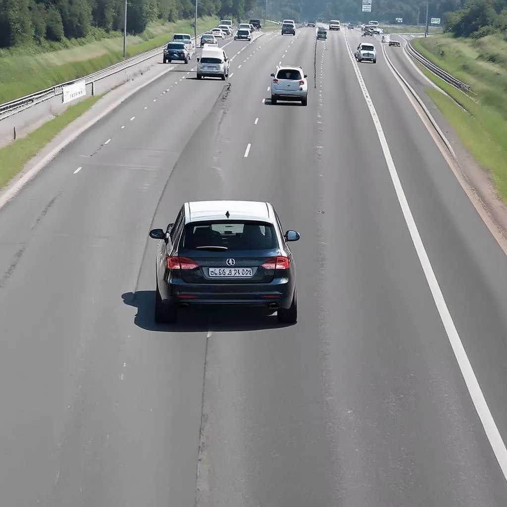 Hanoi Truck Driving: Avoiding Lane Violations