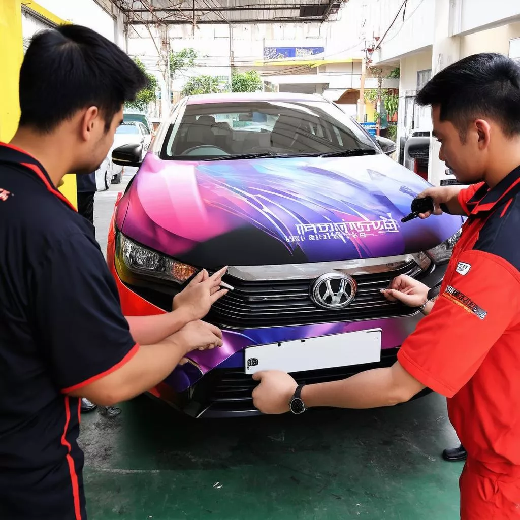 ホーチミン市のカーラッピングサービス