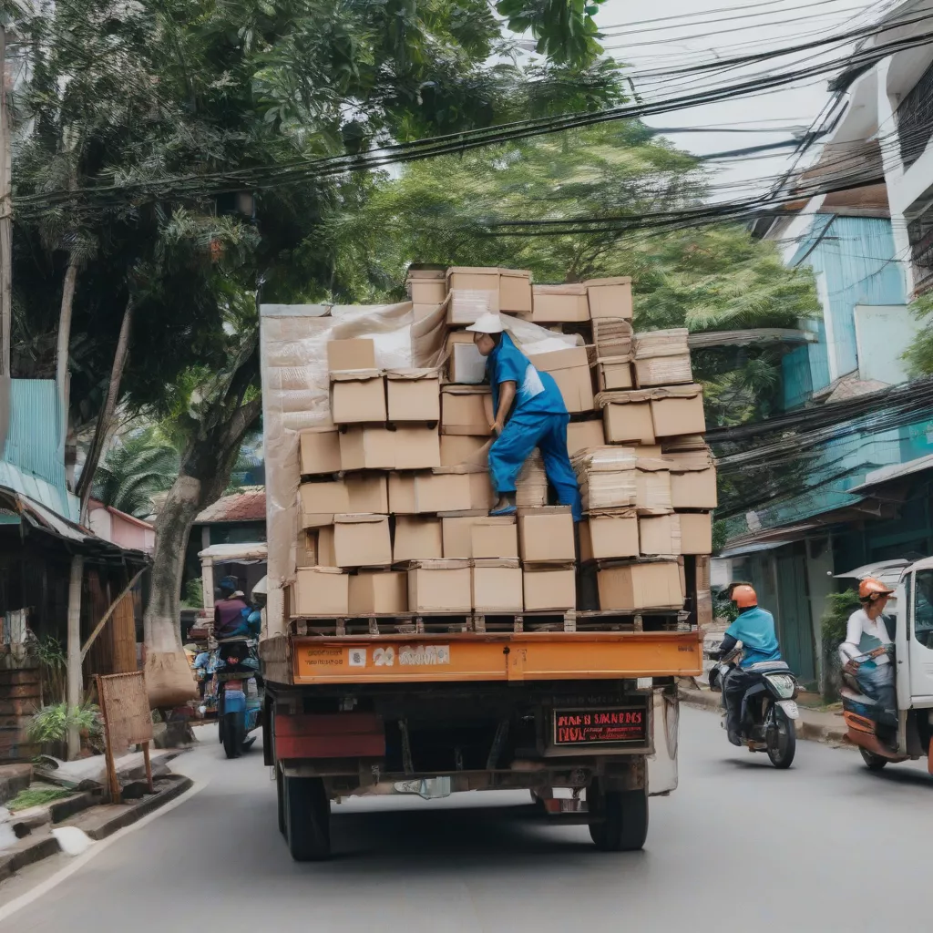 Moving truck service in Ho Chi Minh City
