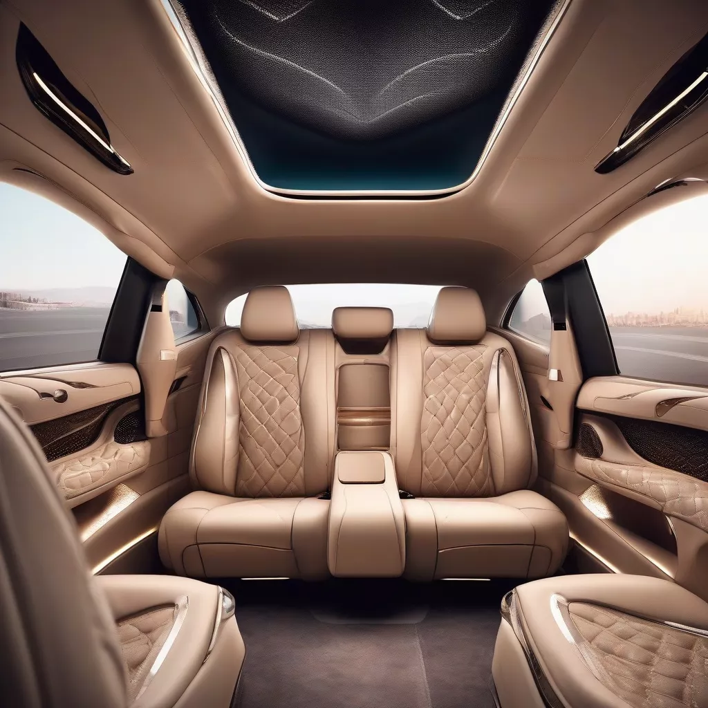 Hình ảnh độ nội thất ô tô sang trọng