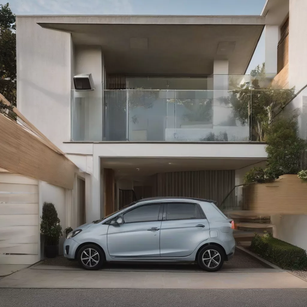 Đỗ xe trước cổng nhà dân