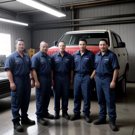 Team di tecnici di Viet Hung Garage