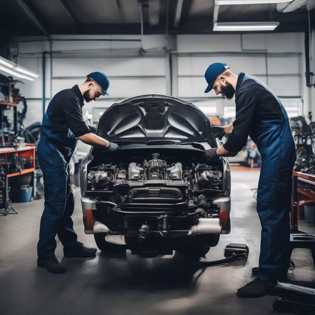 Skilled technicians at Duc Thien Auto Repair