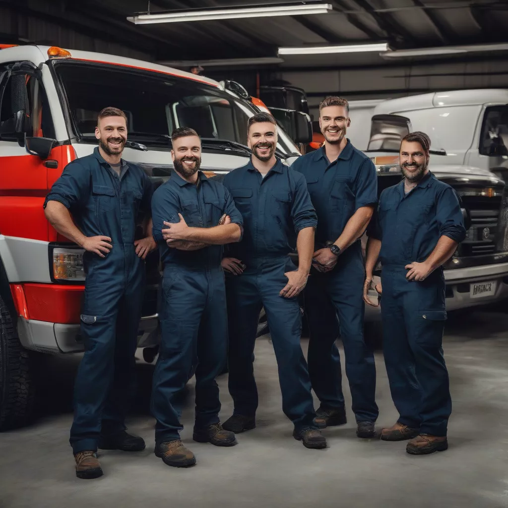 Đội ngũ kỹ thuật viên garage Minh Hiển