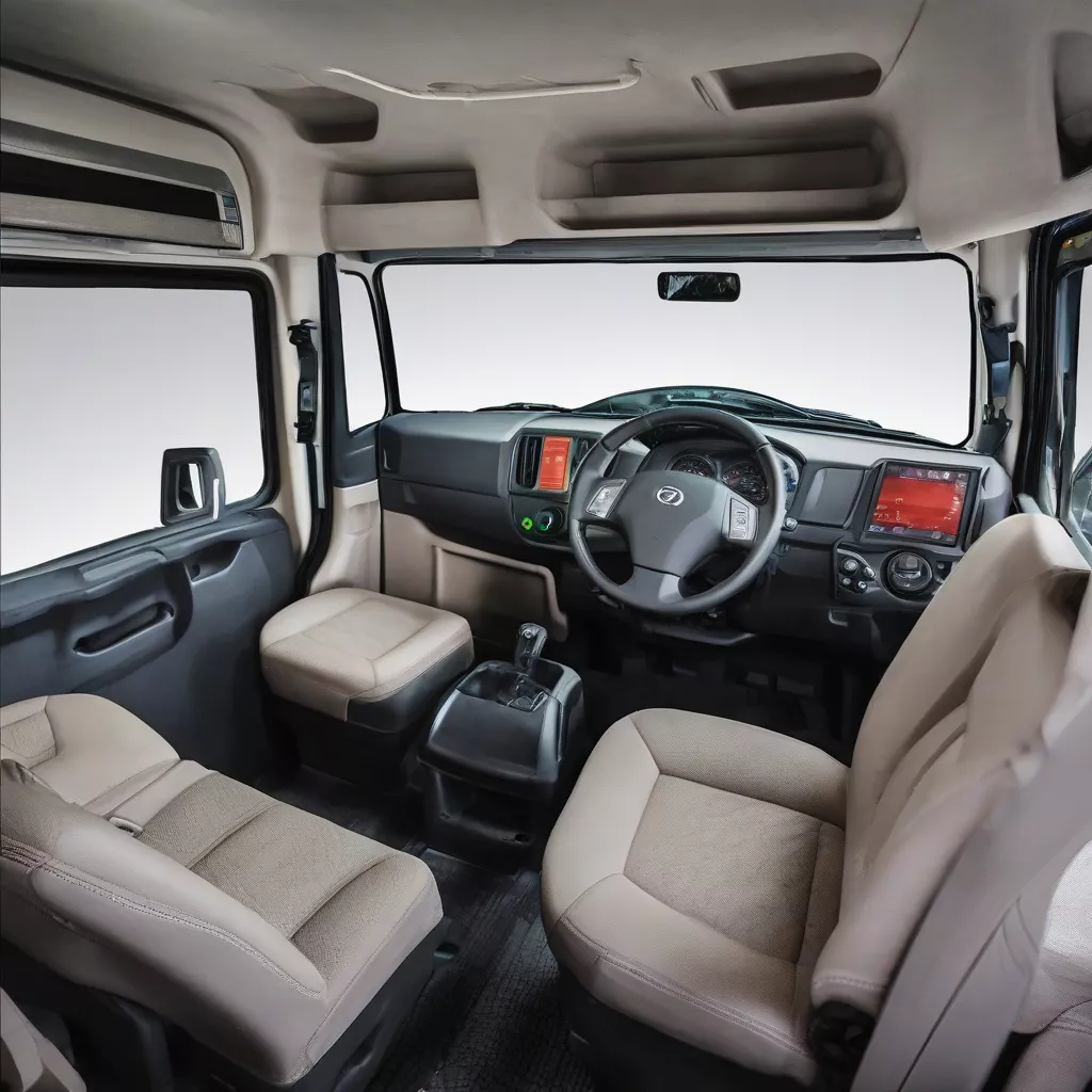 Interior da carrinha Dongben X30