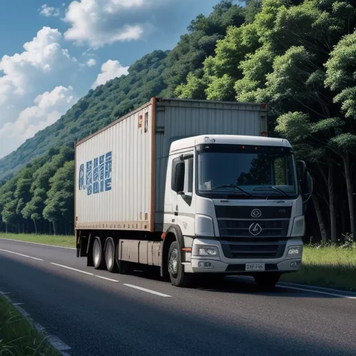 Xe tải Dongfeng 5 chân vận chuyển hàng hóa trên đường cao tốc