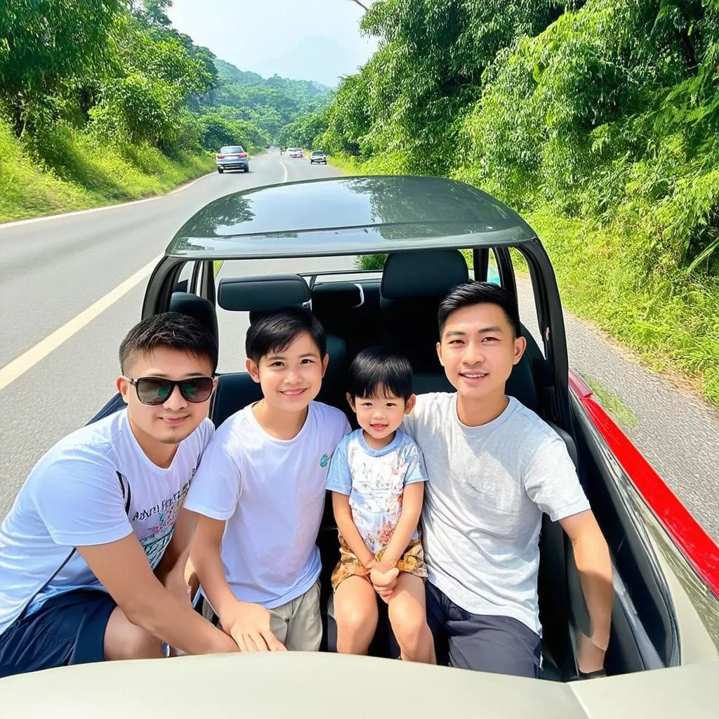 Gia đình du lịch từ Đà Nẵng đi Huế bằng ô tô