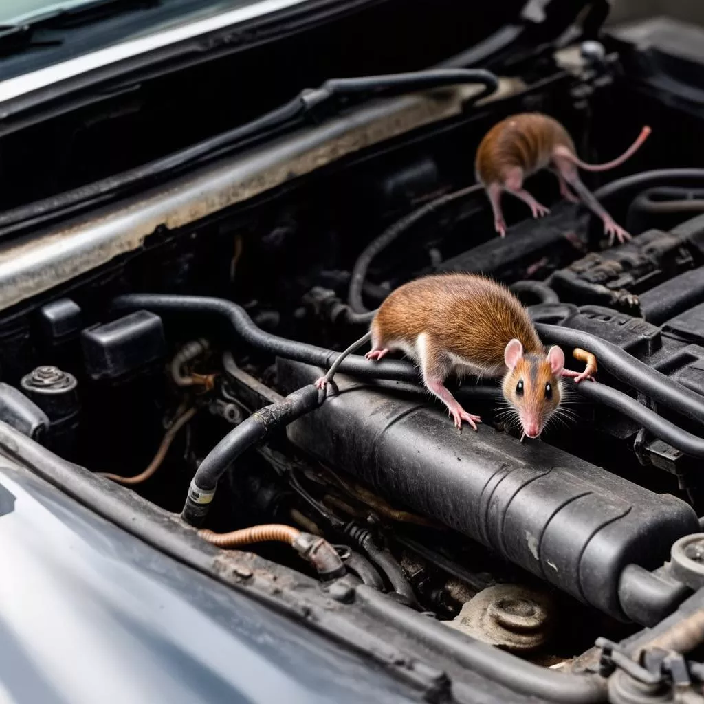 Cách đuổi chuột khoang máy ô tô hiệu quả và triệt để