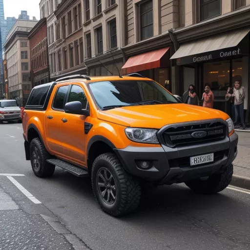 Ford Ranger Wildtrak cũ màu cam