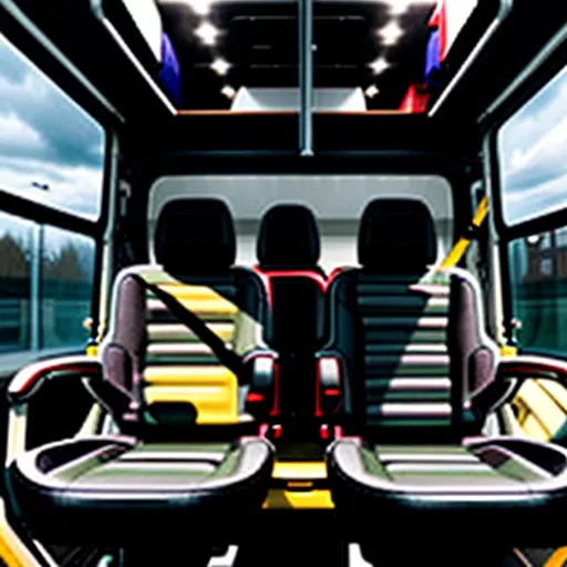 Interni del Ford Transit 12 posti