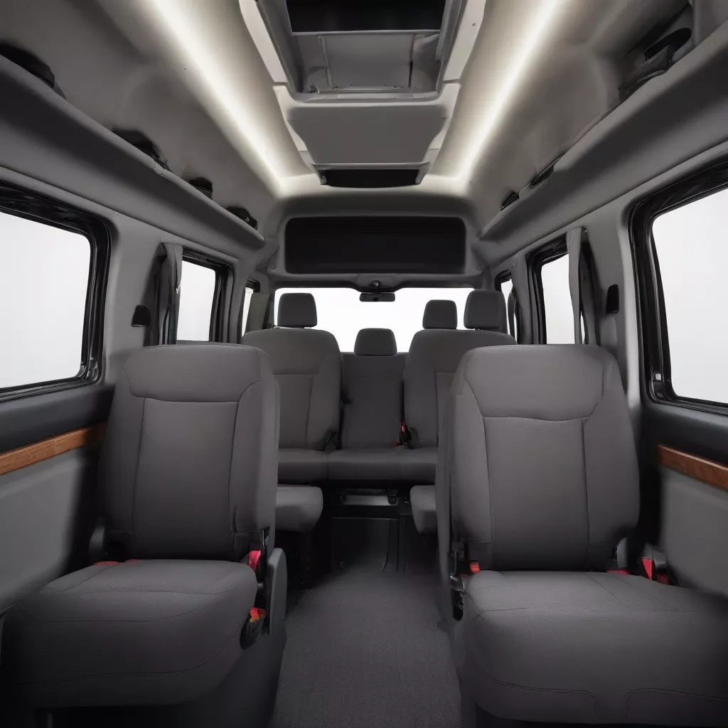 Ford Transit 2016 nội thất rộng rãi
