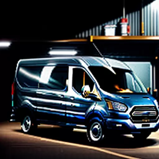 Ford Transit Van bekas warna perak