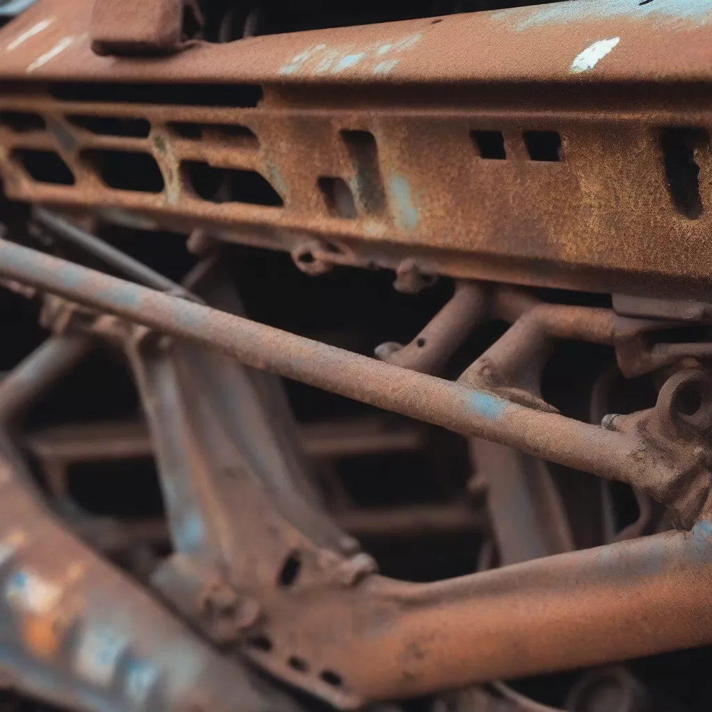 Rusty Truck Undercarriage