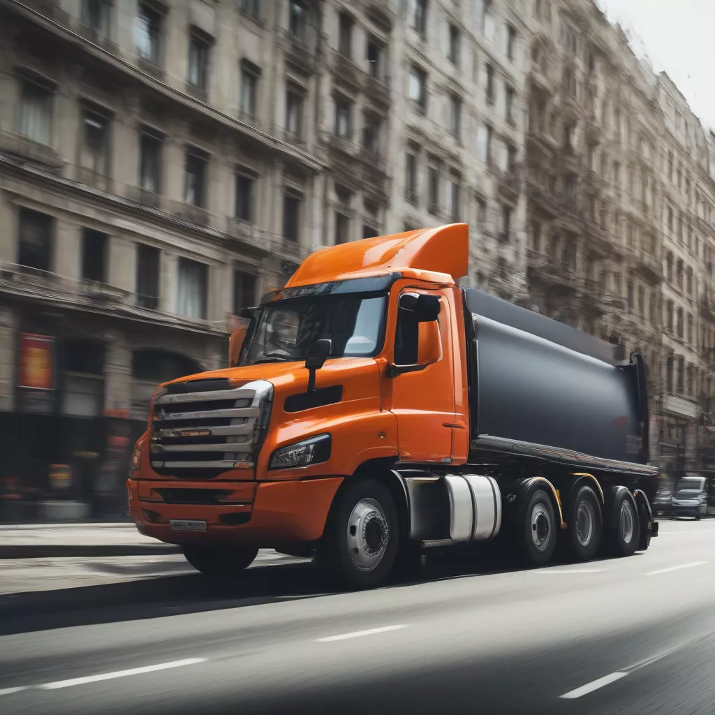 低床トラックのシャーシ