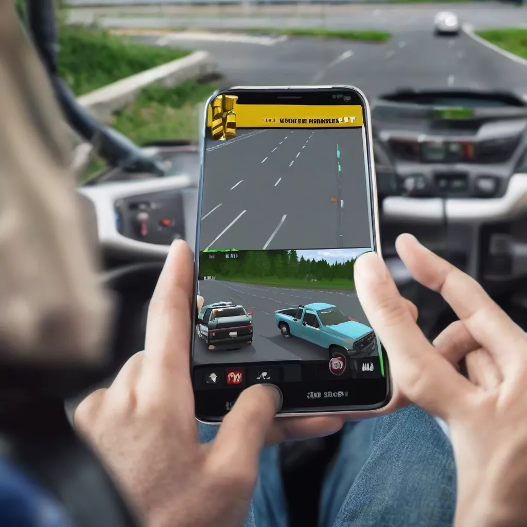 Game lái xe tải trên điện thoại