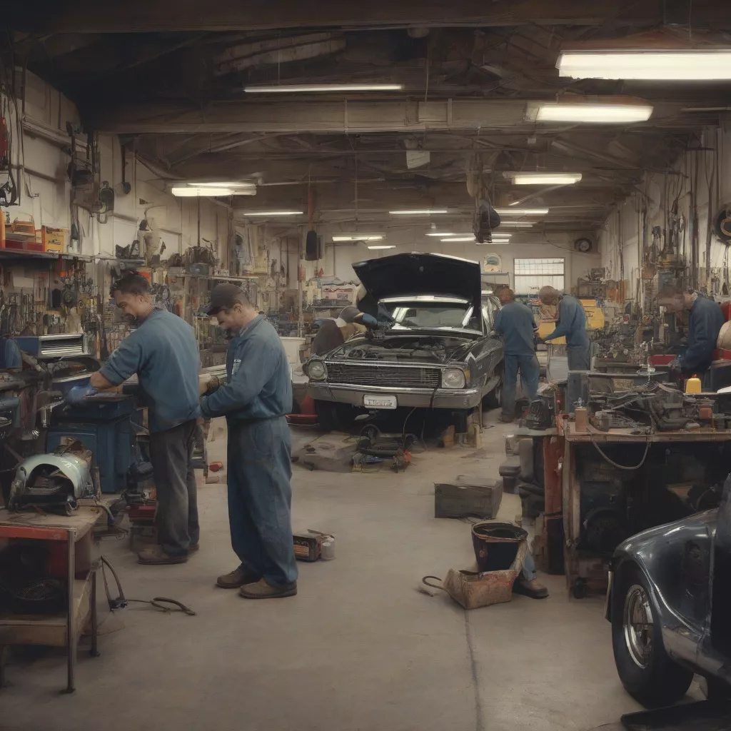 Hình ảnh gara ô tô