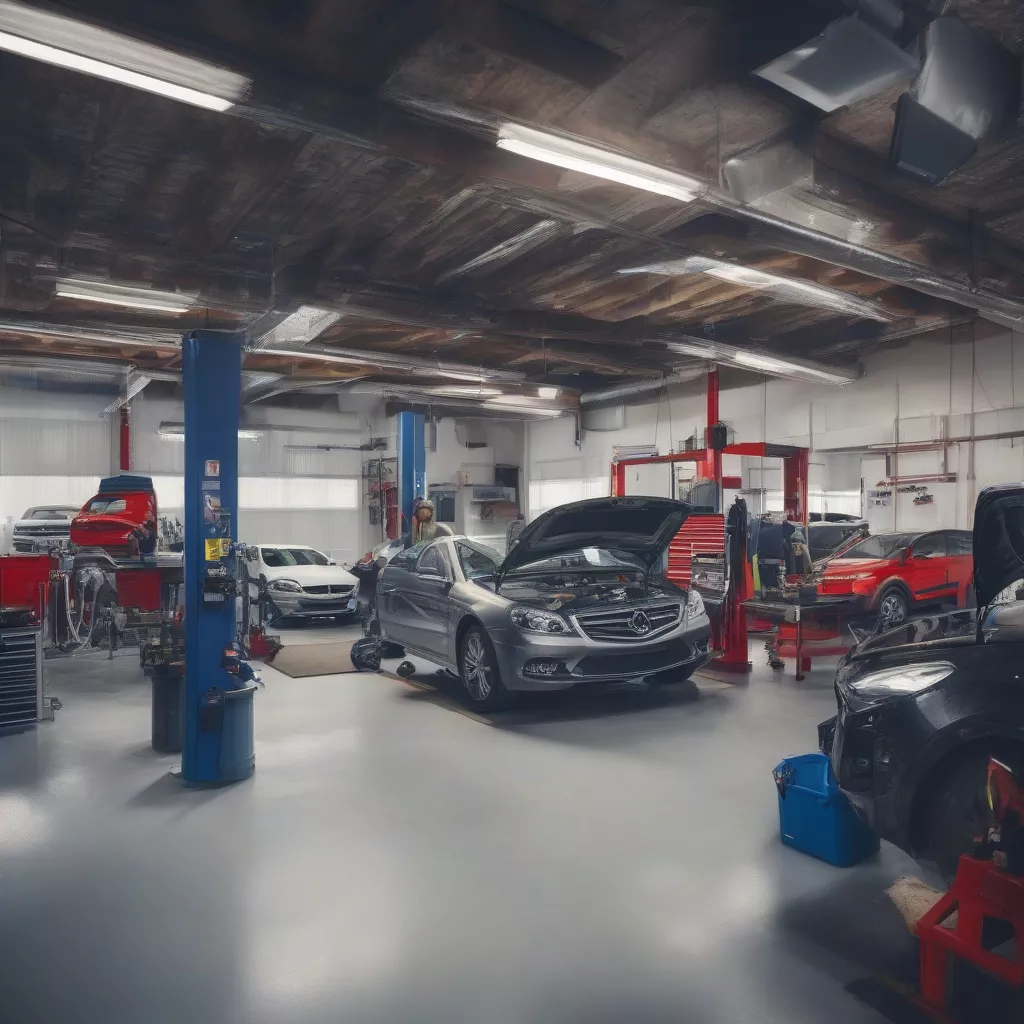 Gara ô tô hiện đại
