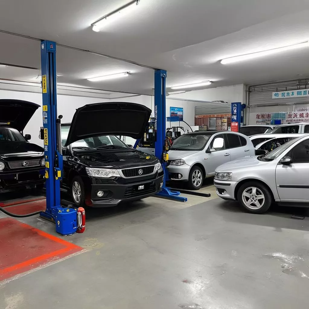 Gara ô tô hiện đại tại Hà Nội