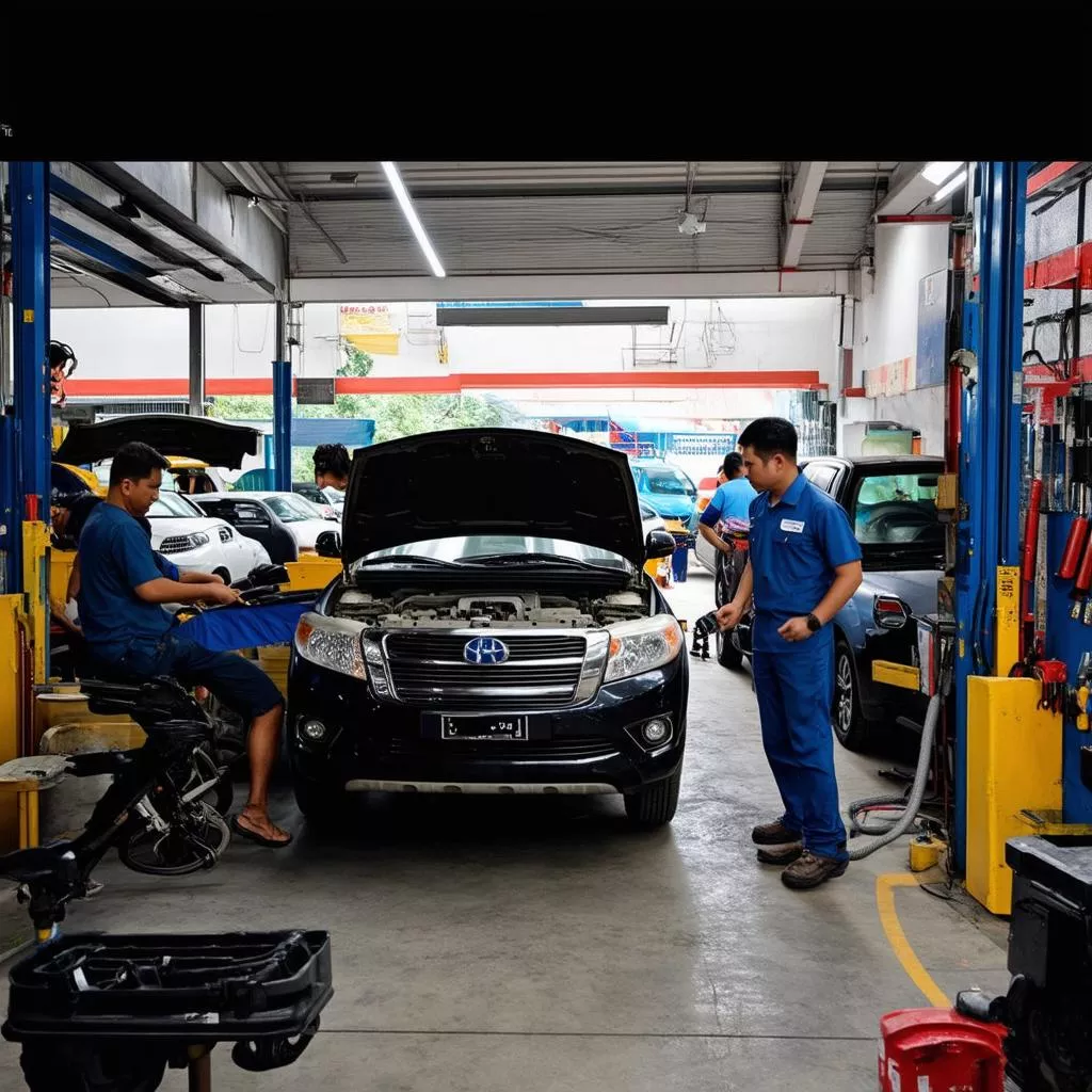 Lkw-Werkstatt in Bình Dương