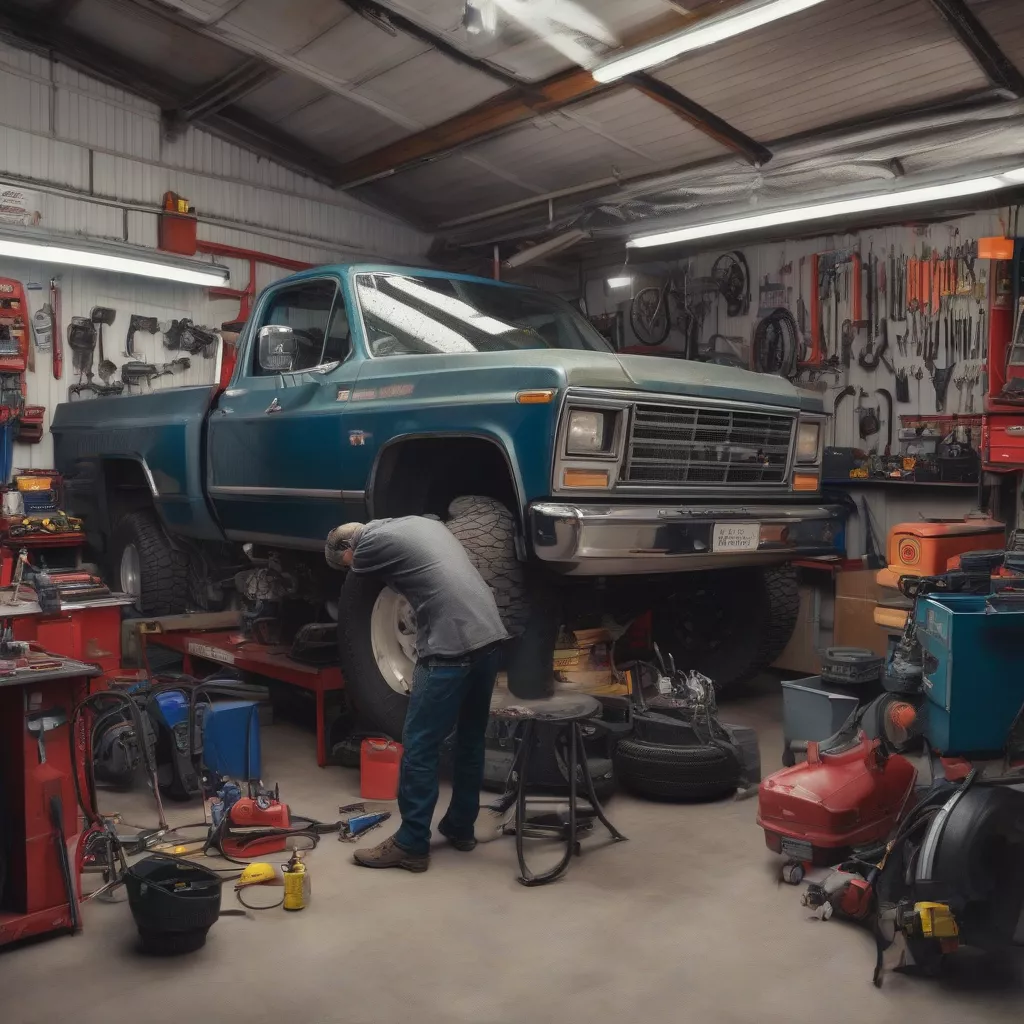 Truck Repair Shop in Can Tho