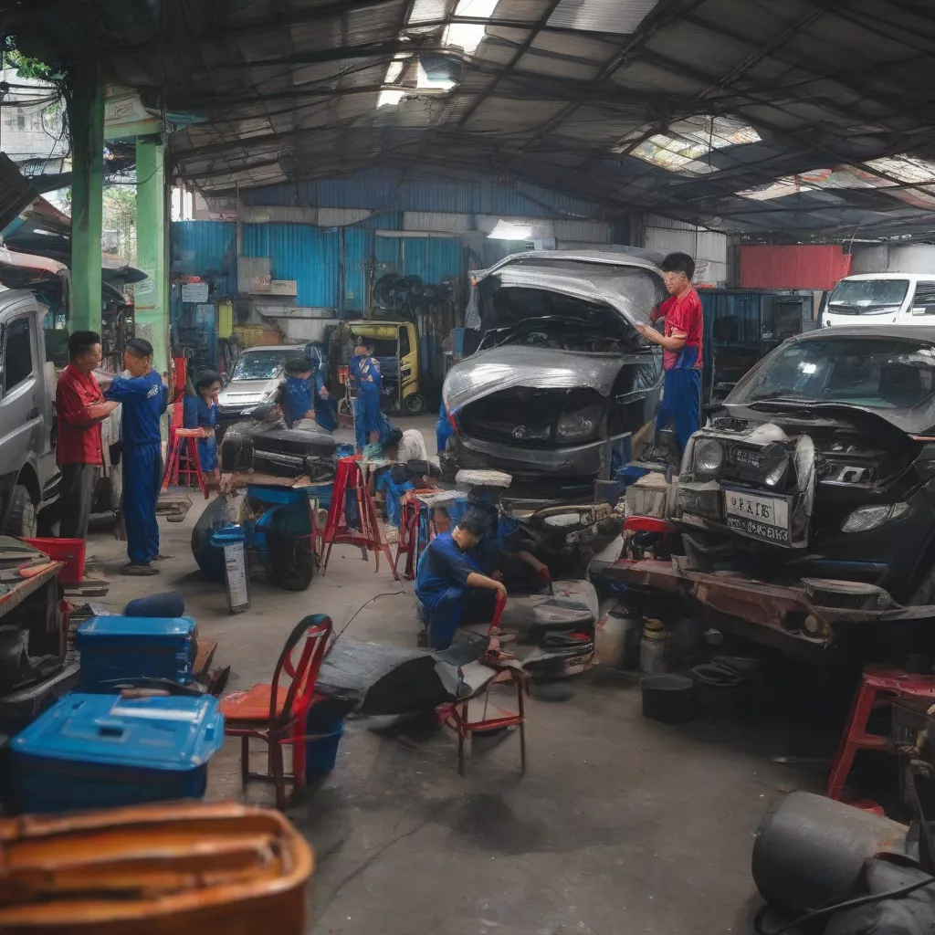 하노이 트럭 정비소