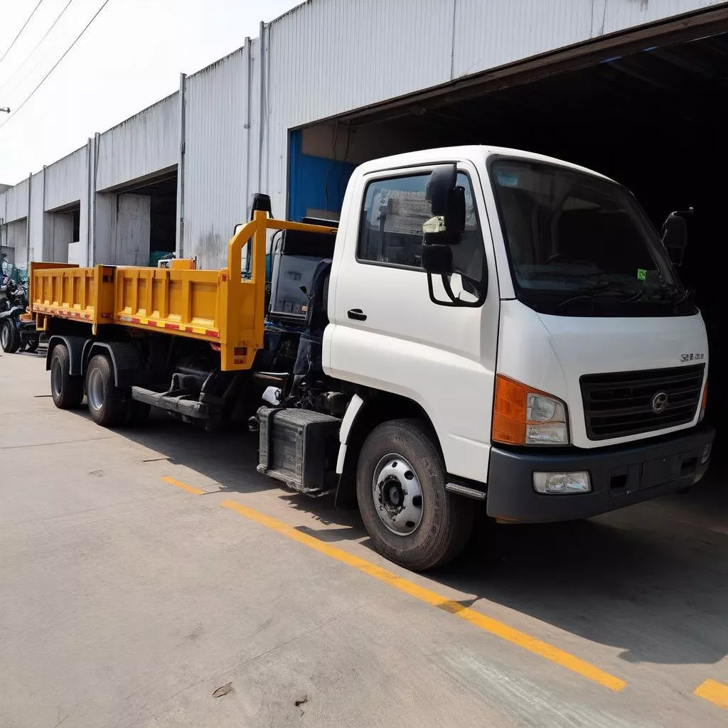 Garage d'entretien et de réparation de camions à Hanoï