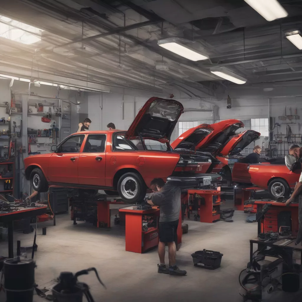 Gara sửa chữa đầu DVD ô tô