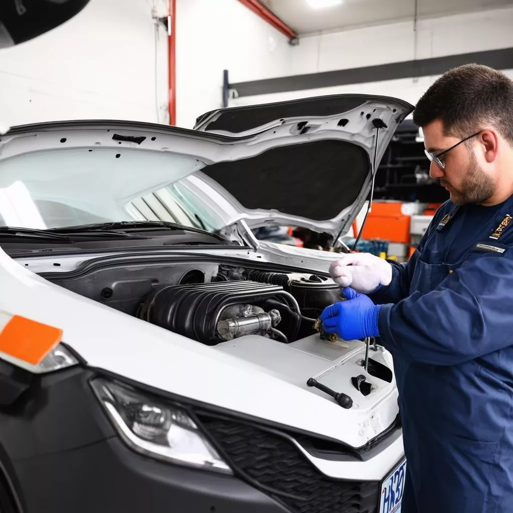 Gara sửa chữa điều hòa ô tô