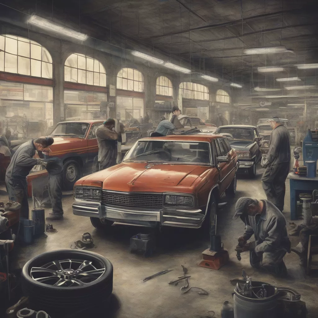 自動車修理工場