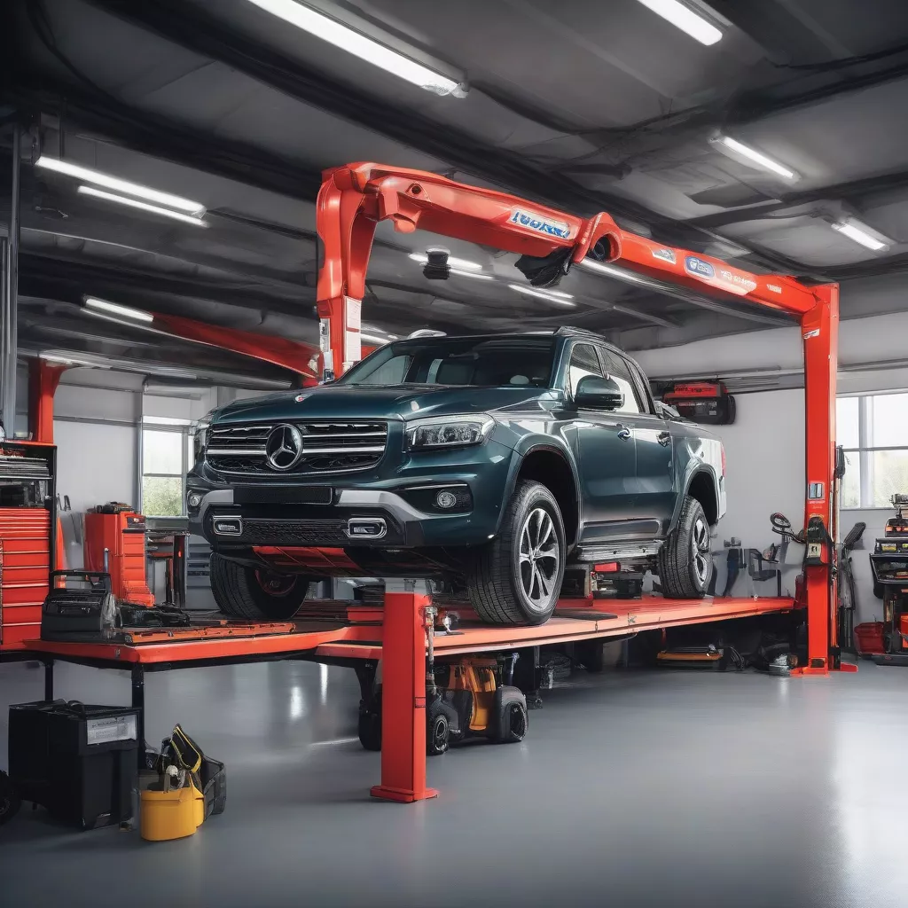 Gara sửa chữa ô tô hiện đại