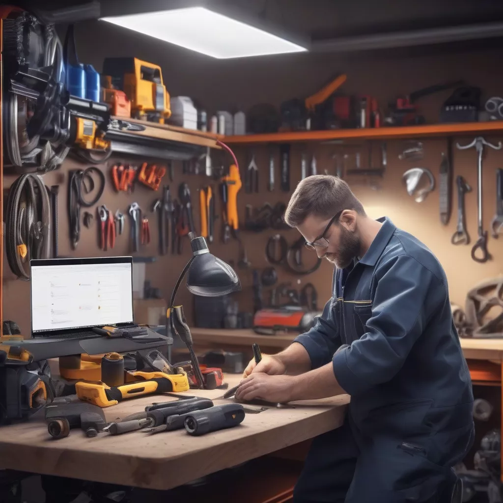 Modern Auto Repair Garage