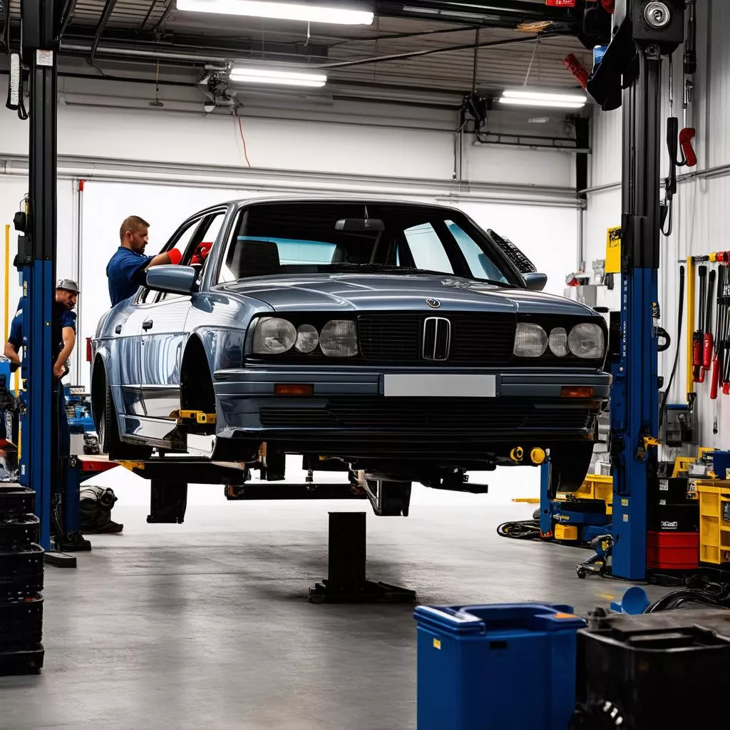 Garage automobile moderne