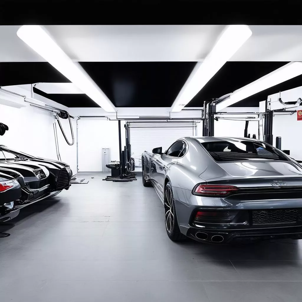 Gara sửa chữa ô tô hiện đại