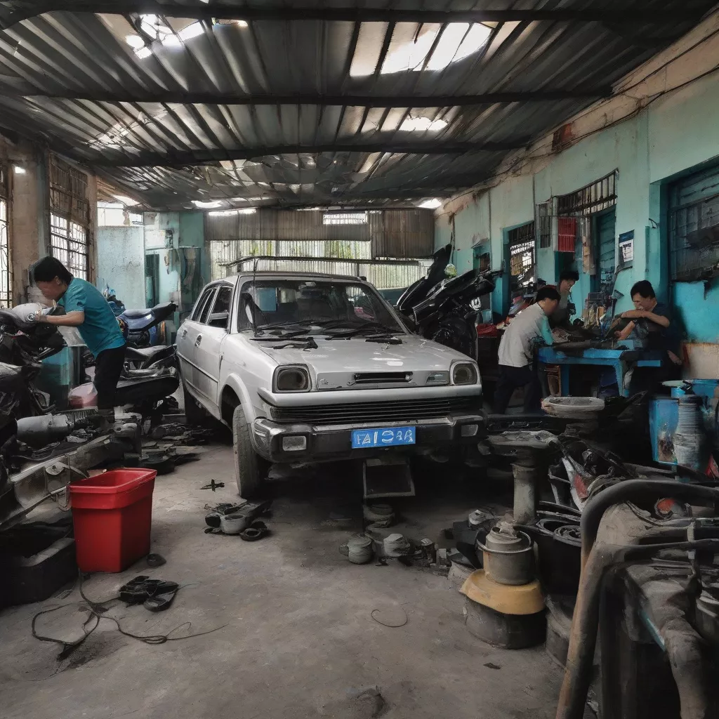 Gara sửa chữa ô tô tại Dĩ An, Bình Dương