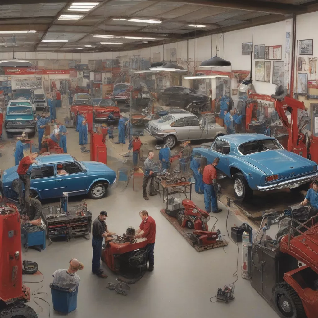 Officina riparazioni auto a Hanoi