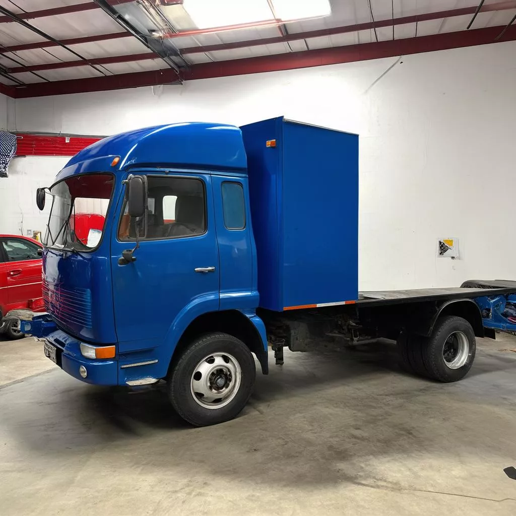 Truck paint repair garage