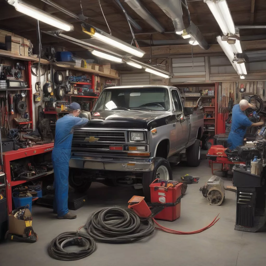 Gara sửa chữa xe tải