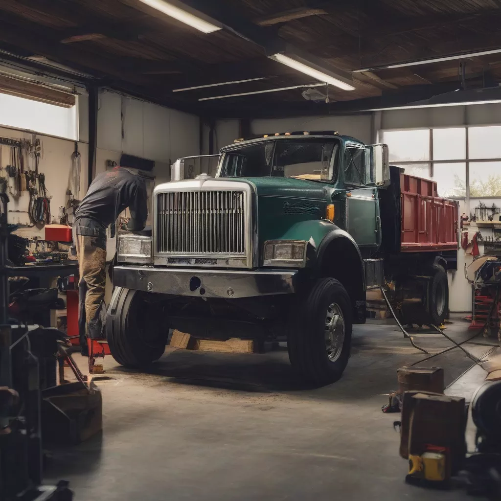 Gara sửa chữa xe tải
