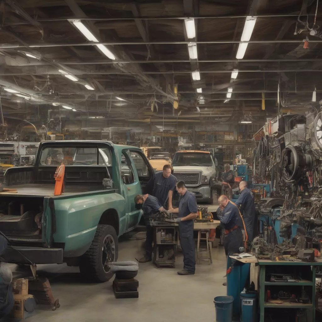 Gara sửa chữa xe tải